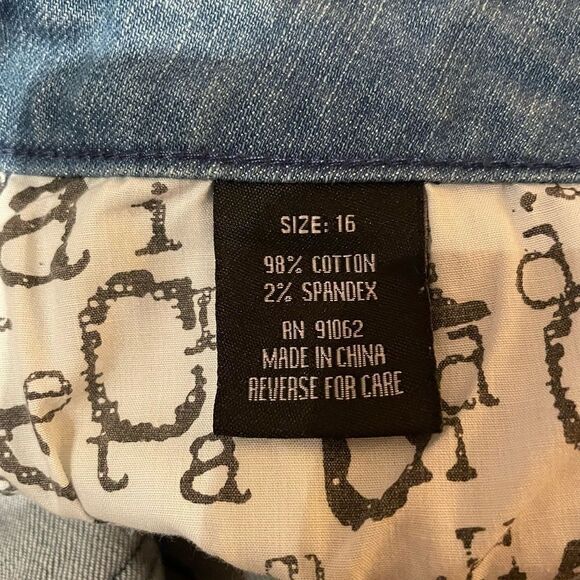 Standards & Practices Meryl Streight Cropped jeans size 16 - Picture 10 of 14